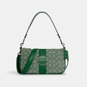 COACH Lonnie Baguette In Signature Jacquard